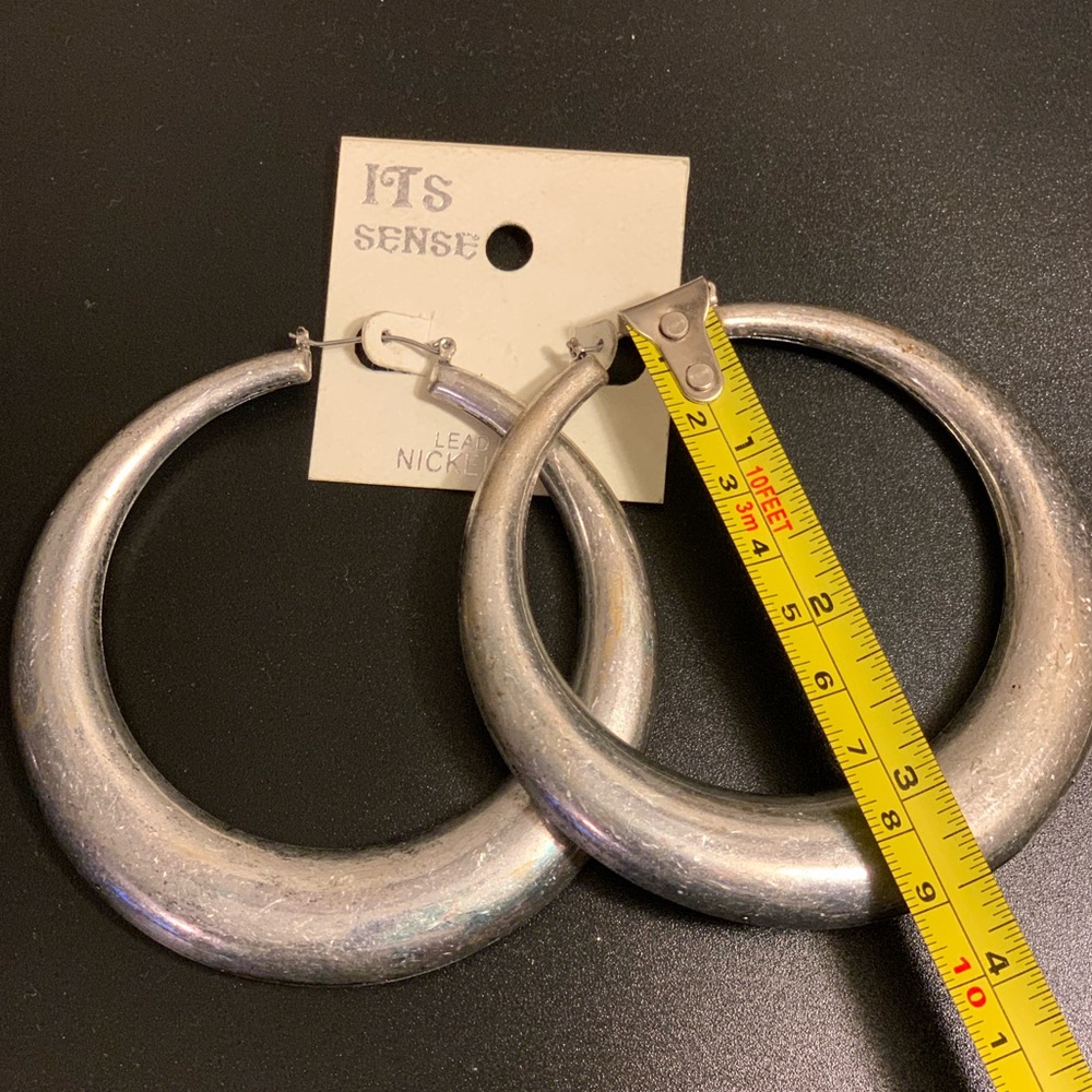Large Hoop earrings - Picture 3 of 5